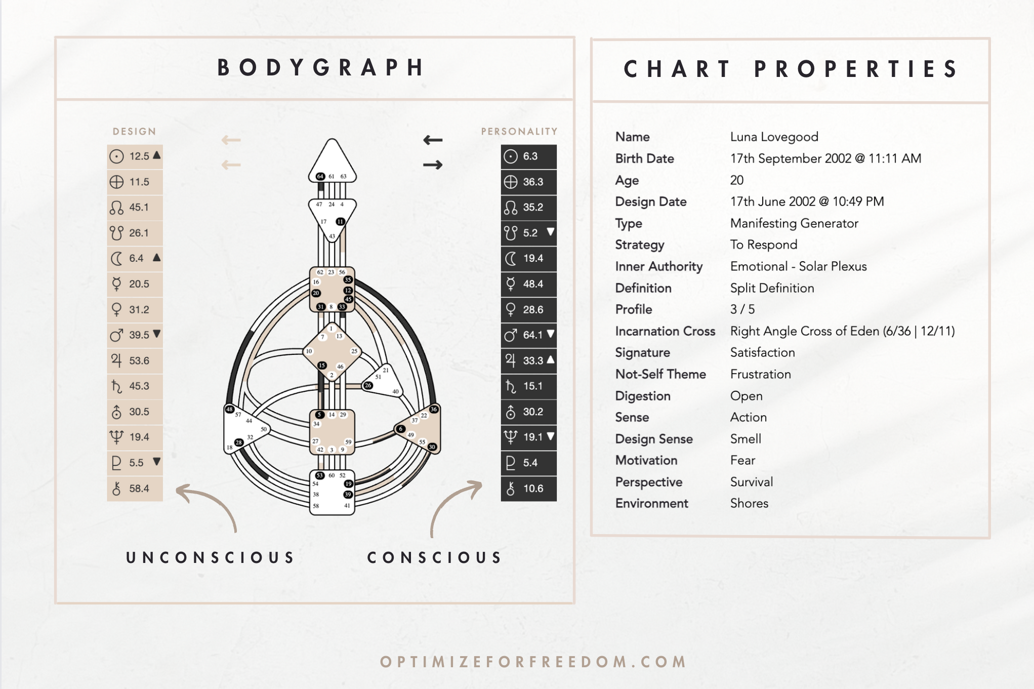 Navigating your human design chart diagram
